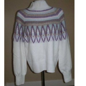 Womens Design365 Intarsia Patterned Sweater Size Small, Med, Large, XL 1X  NWT